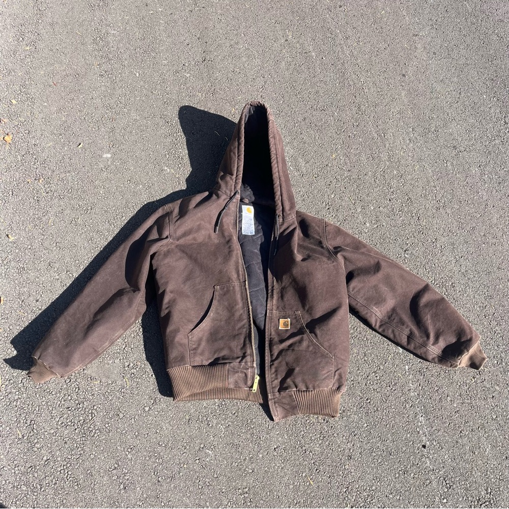 Carhartt Dark Brown Hooded Jacket